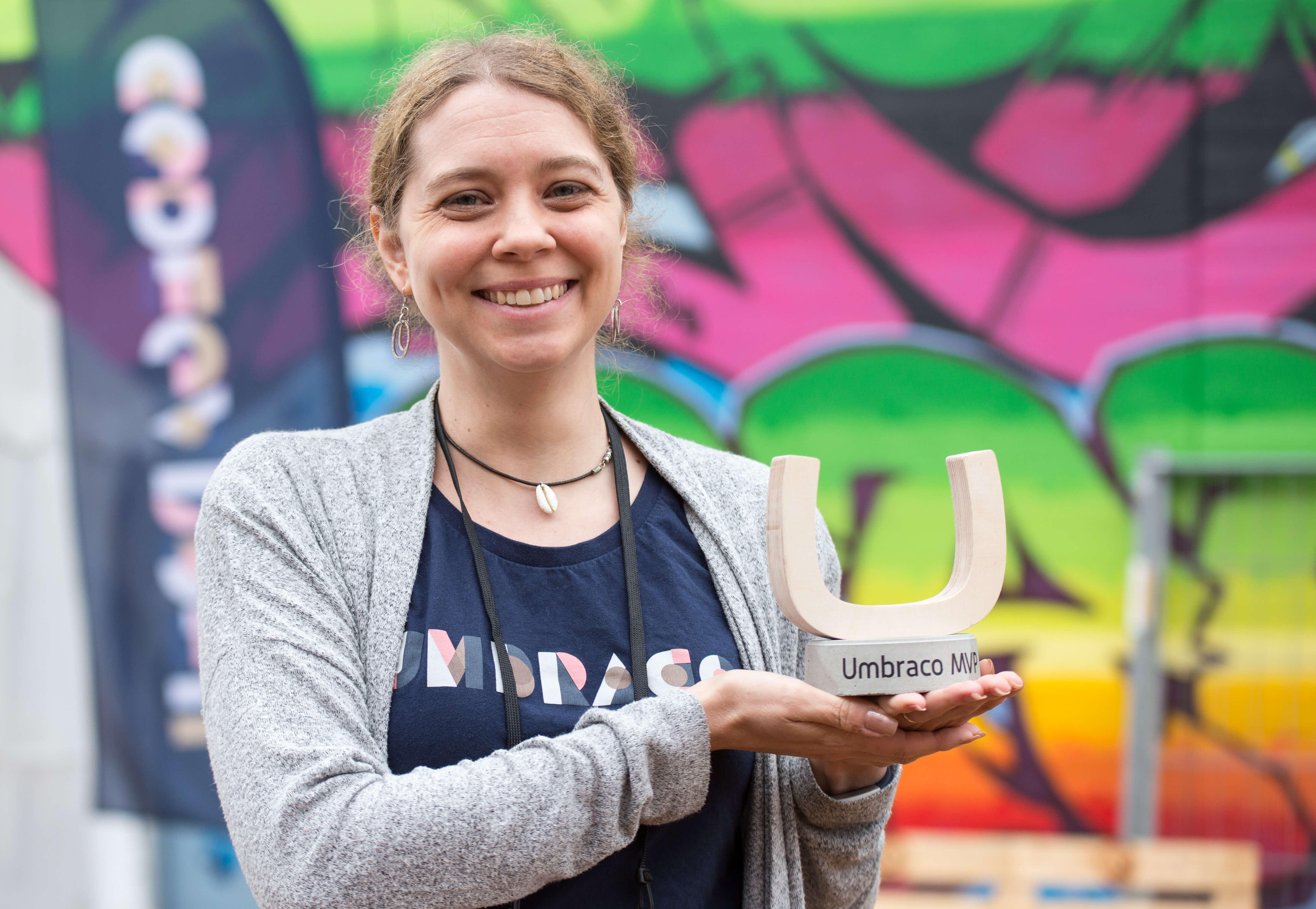 Heather with Umbraco MVP Award